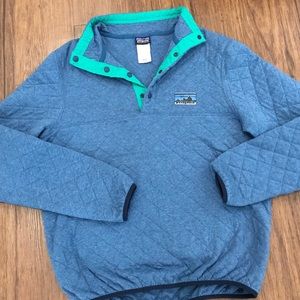 Patagonia Organic Cotton Quilt Snap Sweater XS